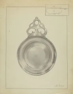 Porringer Prints: Silver Porringer, c. 1936. Creator: Horace Reina