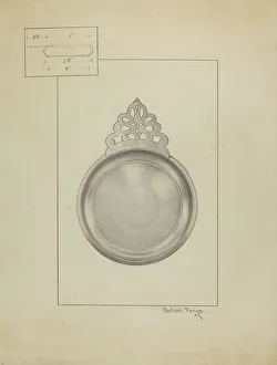 Porringer Prints: Silver Porringer, c. 1936. Creator: Michael Fenga