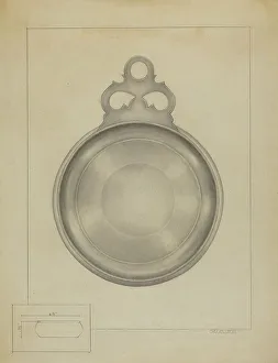 Grubstein Milton Prints: Silver Porringer, c. 1936. Creator: Milton Grubstein