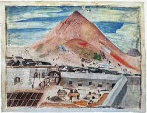 New York Prints: The Silver Mine at Potosí, c1585. Creator: Anonymous ()