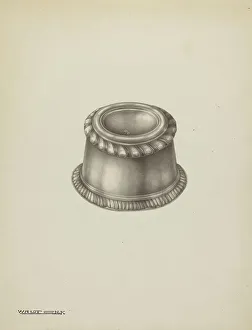 Silver Salt Trencher, c. 1939. Creator: Kalamian Walton