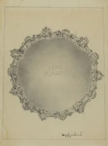 Salver Prints: Silver Salver, c. 1936. Creator: Vincent Carano