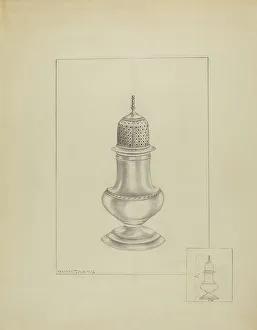 Shaker Prints: Silver Shaker, 1935/1942. Creator: Hester Duany