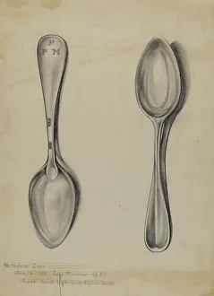 Nicholas Zupa Prints: Silver Spoon, 1935/1942. Creator: Nicholas Zupa