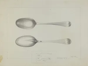 Silver Spoon, c. 1936. Creator: Charlotte Winter