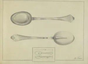Reina Horace Prints: Silver Spoon, c. 1936. Creator: Horace Reina