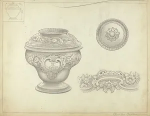 Sugarbowl Prints: Silver Sugar Bowl, 1935 / 1942. Creator: Charles Cullen