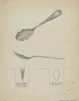 Silver Sugar Spoon, c. 1936. Creator: Francis Law Durand
