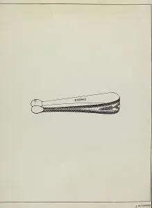 Tongs Prints: Silver Sugar Tongs, c. 1936. Creator: John R. Towers
