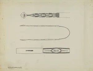 Tongs Prints: Silver Sugar Tongs, c. 1939. Creator: Kalamian Walton