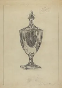 Silver Sugar Urn, c. 1936. Creator: Vincent Carano