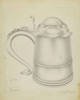 Tuccio Amelia Prints: Silver Tankard, 1937. Creator: Amelia Tuccio