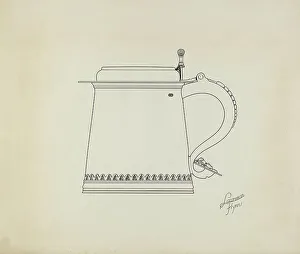 Flynn Lawrence Prints: Silver Tankard, 1938. Creator: Lawrence Flynn