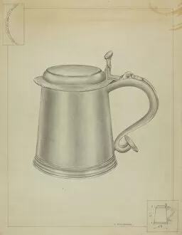 Beer Mug Gallery: Silver Tankard, c. 1936. Creator: Gordon Sanborn