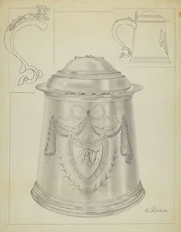Silver Tankard, c. 1936. Creator: Horace Reina