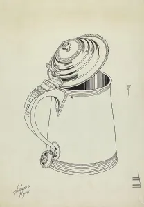 Silver Tankard, c. 1936. Creator: Lawrence Flynn