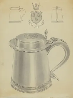 Michael Fenga Prints: Silver Tankard, c. 1936. Creator: Michael Fenga