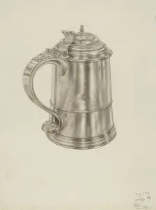 Silver Tankard, c. 1938. Creator: Palmyra Pimentel