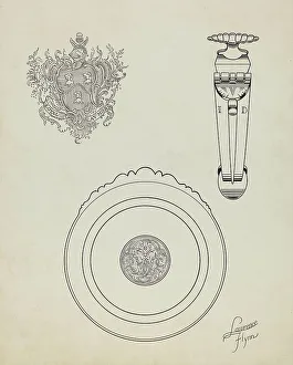 Flynn Lawrence Prints: Silver Tankard: Detail, c. 1936. Creator: Lawrence Flynn