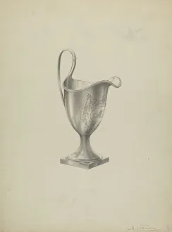 Silver Tea Set Creamer, 1935/1942. Creator: Simon Weiss