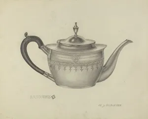 Silver Teapot Prints: Silver Teapot, 1935/1942. Creator: E. J. Gilsleider