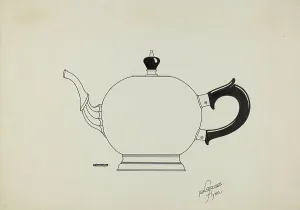 Silver Teapot Prints: Silver Teapot, c. 1936. Creator: Lawrence Flynn