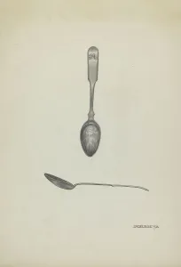 Silver Teaspoon, 1936. Creator: Irene M. Burge