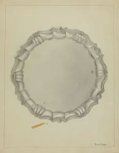 Michael Fenga Prints: Silver Tray, c. 1936. Creator: Michael Fenga