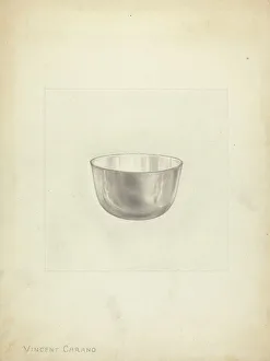 Tumbler Prints: Silver Wine Tumbler, 1935/1942. Creator: Vincent Carano