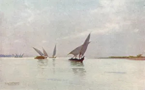 R Talbot Kelly Prints: A Silvery Day on the Nile, c1880, (1904). Artist: Robert George Talbot Kelly