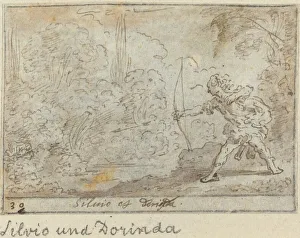 Baur Johann Wilhelm Prints: Silvio and Dorinda, 1640. Creator: Johann Wilhelm Baur