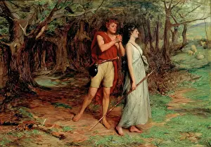 Crook Prints: Silvius and Phoebe, 1872. Creator: John Pettie