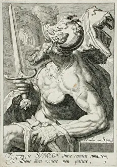 Gheyn Jacques De Ii Prints: Simeon, c1590. Creator: Jacques de Gheyn II
