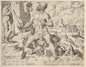 Maerten Van Heemskerck Gallery: Simeon, from the series The Twelve Patriarchs, 1550. Creator: Dirck Volkertsen Coornhert