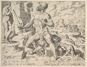 Maarten Jacobsz Van Heemskerck Gallery: Simeon, from the series The Twelve Patriarchs, 1550. Creator: Dirck Volkertsen Coornhert