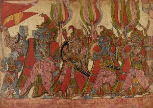Ramayana Prints: The Simian Generals in Procession