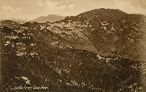Hill Station Prints: Simla from Tara Devi, c1918-c1939. Creator: Unknown