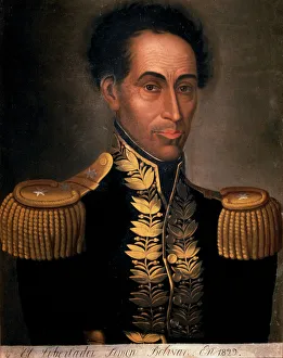 Simon Bolivar The Liberator (1783-1830), soldier and hero of the American Independence