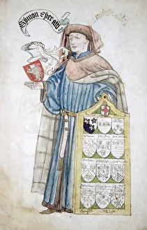 Leigh Prints: Simon Eyre, Lord Mayor of London 1445-1446, in aldermanic robes, c1450