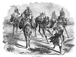 Arabs Prints: Simoom in the Desert, 1857. Creator: Smyth