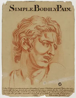 Emotion Prints: Simple Bodily Pain, after 1698. Creator: Eduardus Jacobus
