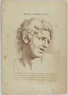 Simple Bodily Pain (from Heads Representing the Various Passions of the Soul; as they are... 1765. Creator: Anon)