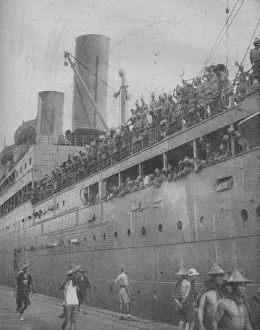 Singapore Prints: At Singapore Indian troops arrive to take part in the defence of the great fortress-port