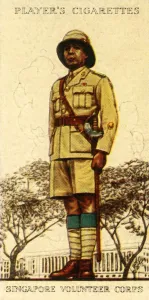 Singapore Prints: Singapore Volunteer Corps, 1936. Creator: Unknown
