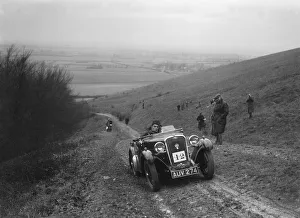 Singer 2-seater sports competing in a trial, Crowell Hill, Chinnor, Oxfordshire, 1930s