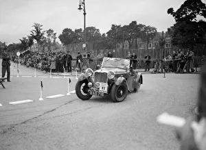 Steering Prints: Singer B37 1. 5 litre sports of FS Barnes competing in the South Wales Auto Club Welsh Rally