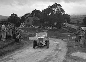 Singer B37 1. 5 litre sports of WC Butler competing in the South Wales Auto Club Welsh Rally