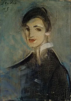 Schjerfbeck Collection: Singer in Black, 1916-1917. Creator: Schjerfbeck, Helene (1862-1946)