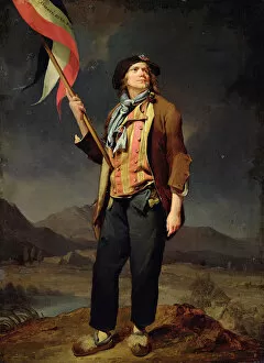 Counter Revolution Collection: The Singer Chenard, as a Sans-Culotte, 1792. Artist: Boilly, Louis-Leopold (1761-1845)