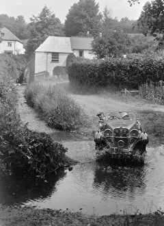 Singer competing in the B&HMC Brighton-Beer Trial, Windout Lane, near Dunsford, Devon, 1934